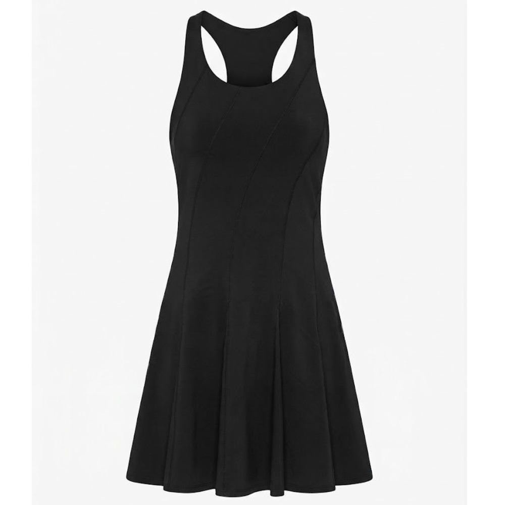 Lululemon Black Racerback Tennis Golf Activewear Dress Pleated Mini XS/S - AC